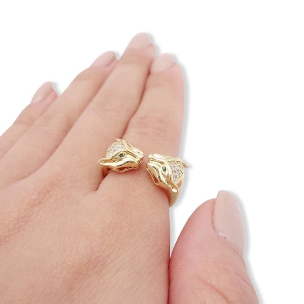 NWT Emerald Jaguar Set - Ring, Bracelet and Necklace - Picture 1 of 3